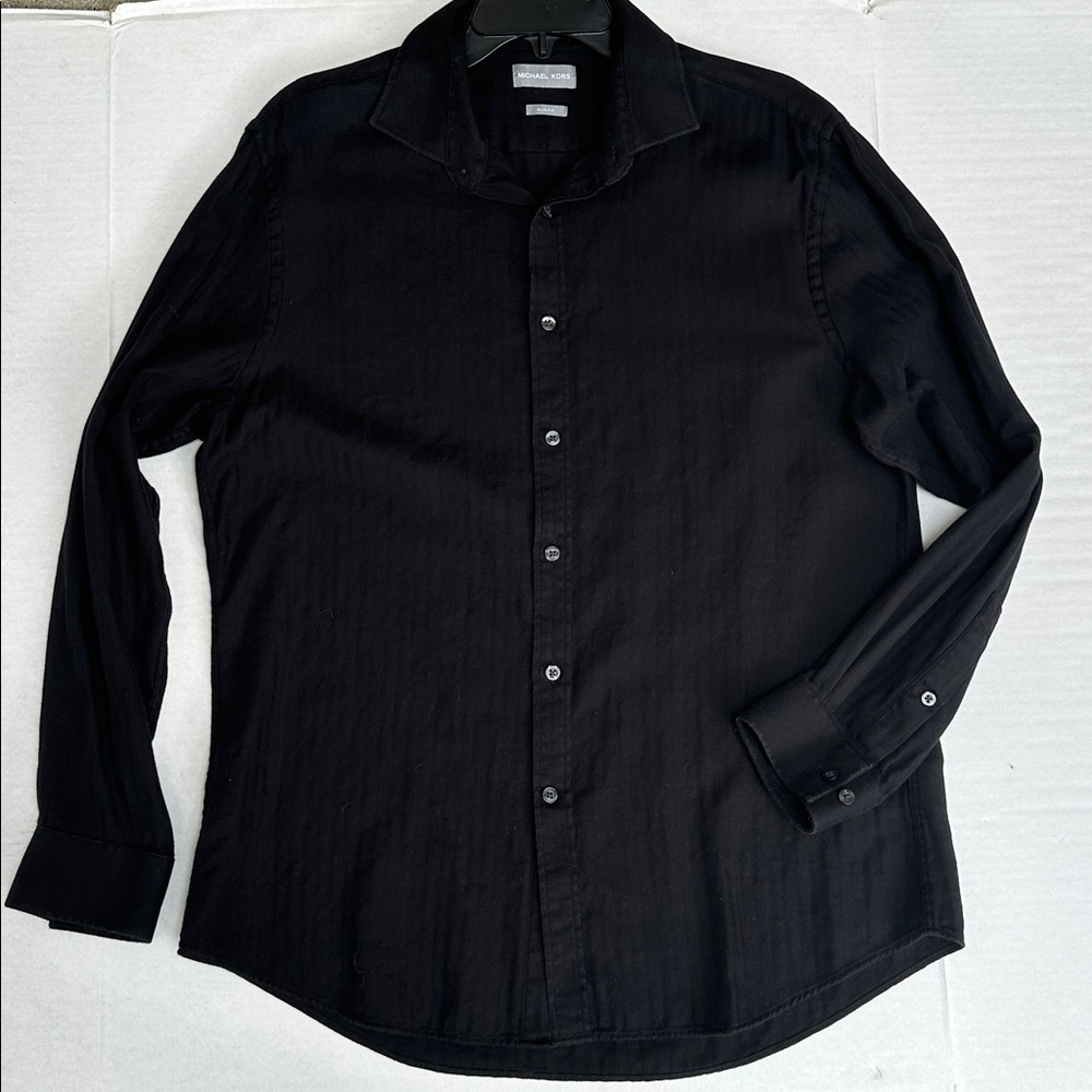 Michael Kors Charcoal Button-Up Shirt